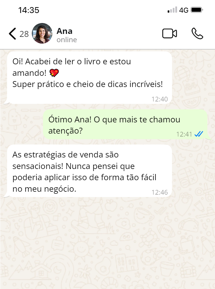 Depoimento - Livro de Vendas