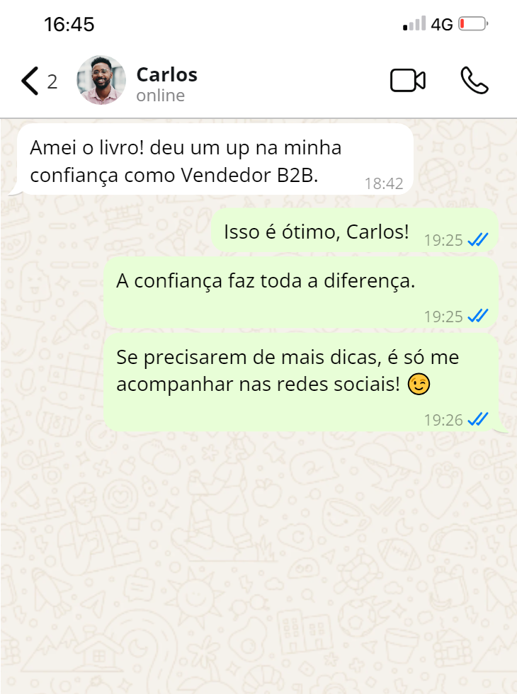 Depoimento - Livro de Vendas